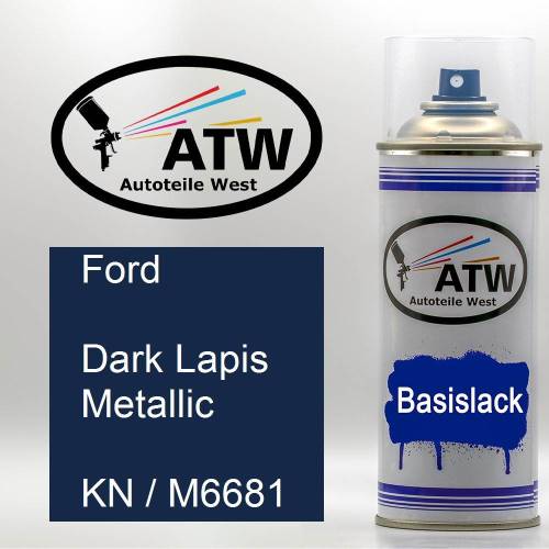 Ford, Dark Lapis Metallic, KN / M6681: 400ml Sprühdose, von ATW Autoteile West.